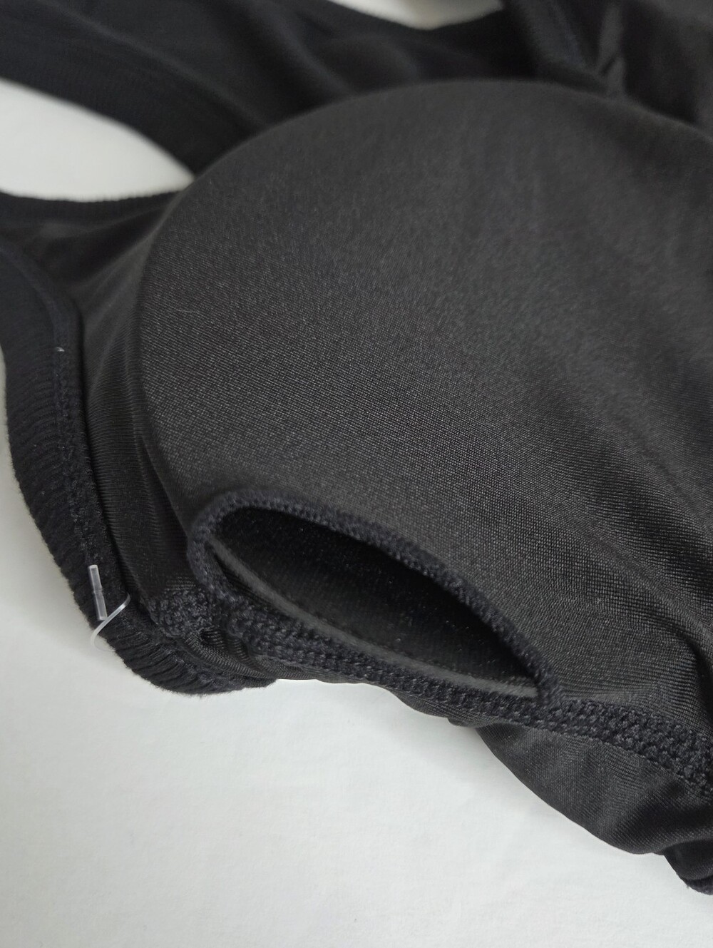 Klassy Network Black Ribbed Strappy Racerback Tank Top W CB Size Small NwT Brami - Picture 13 of 16
